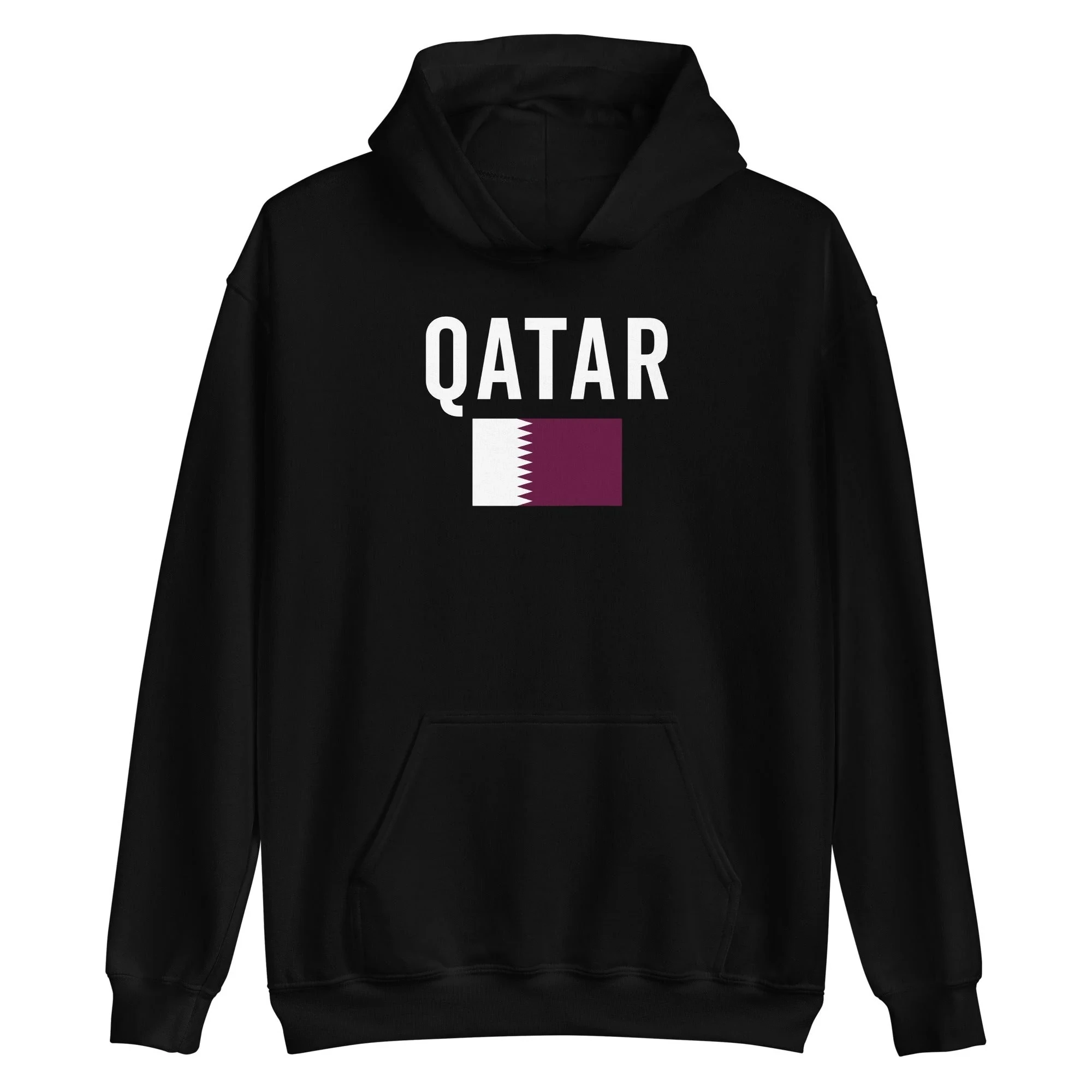 

Qatar Flag Hoodie Men's and Women's Long Sleeve Sweatshirt Pullover Tops Sportswear Jersey Men Clothing Retro Hip Hop Streetwear