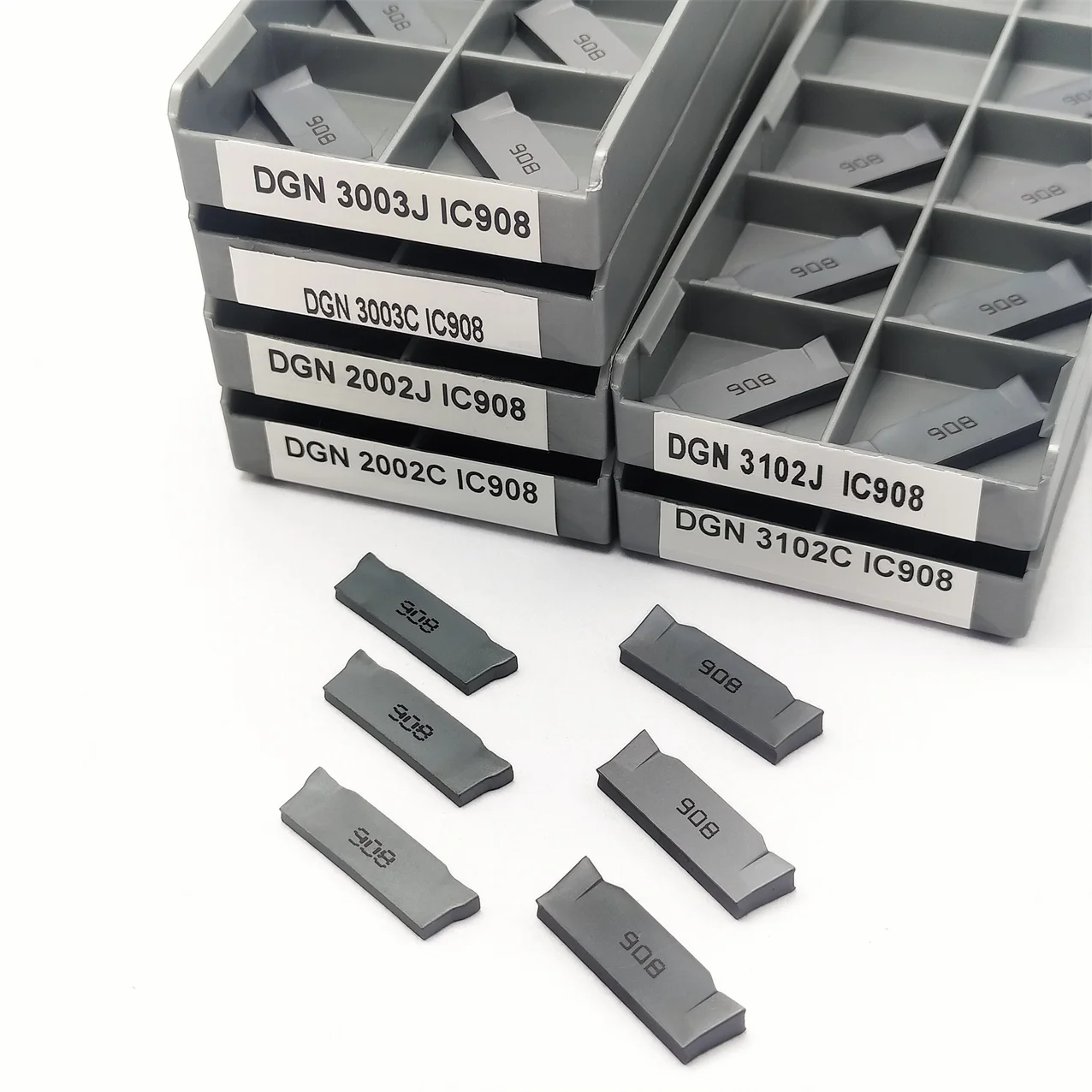 DGN3102J DGN3102C DGN3003C DGN3003J DGN2002J DGN 2002C IC908 Grooving Tools CNC Carbide Lathe Cutting Tools DGN Turning Inserts