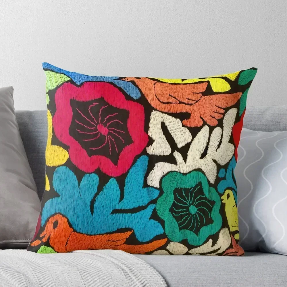

Mexican Embroidery Birds Throw Pillow Cushions Cover Decorative Sofa Cushion Cusions Cover pillow