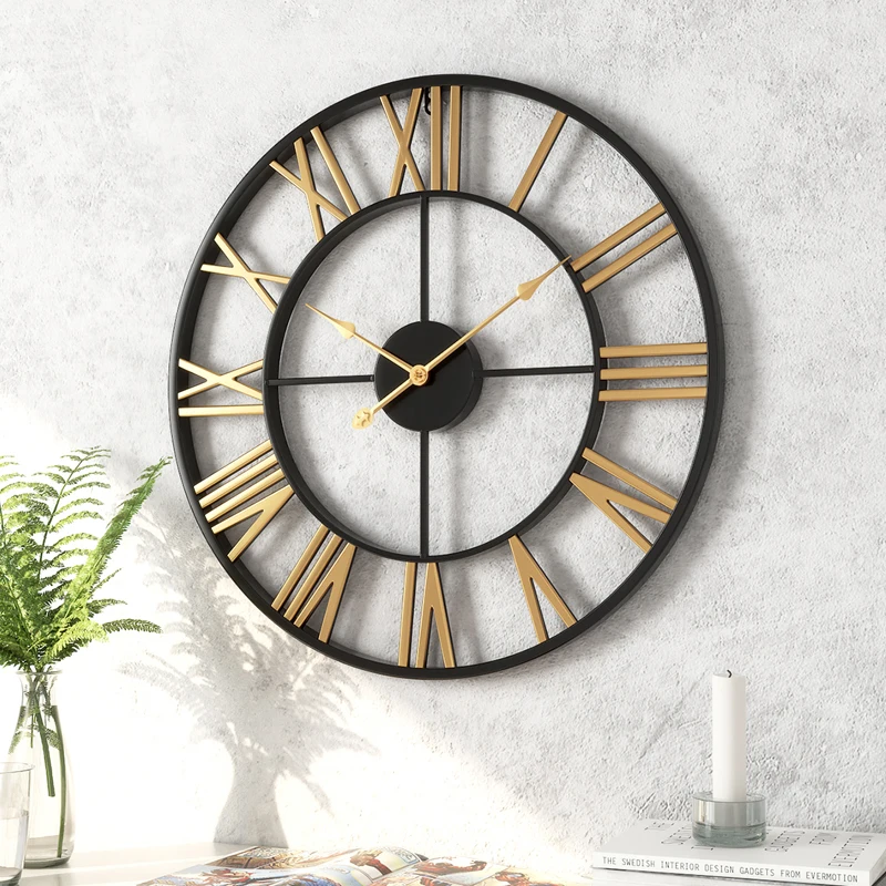 

Simple Roman Characters WallClock Creative Clock Fashion Home Bedroom Wall Watch Living Room Decoration Wall Clock Modern Design