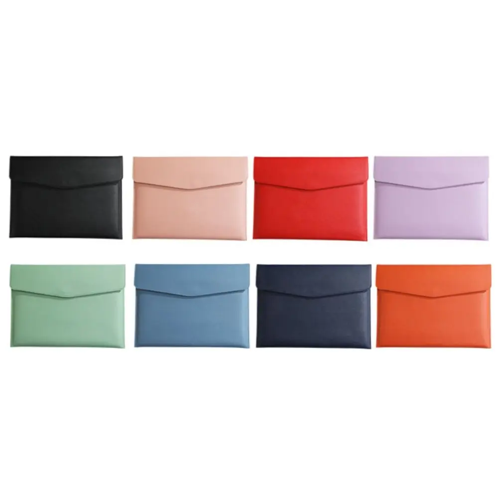 Portable Waterproof Leather a4 Document Bag Large Capacity Business File Folder Thickened Storage Bag Document Bag School