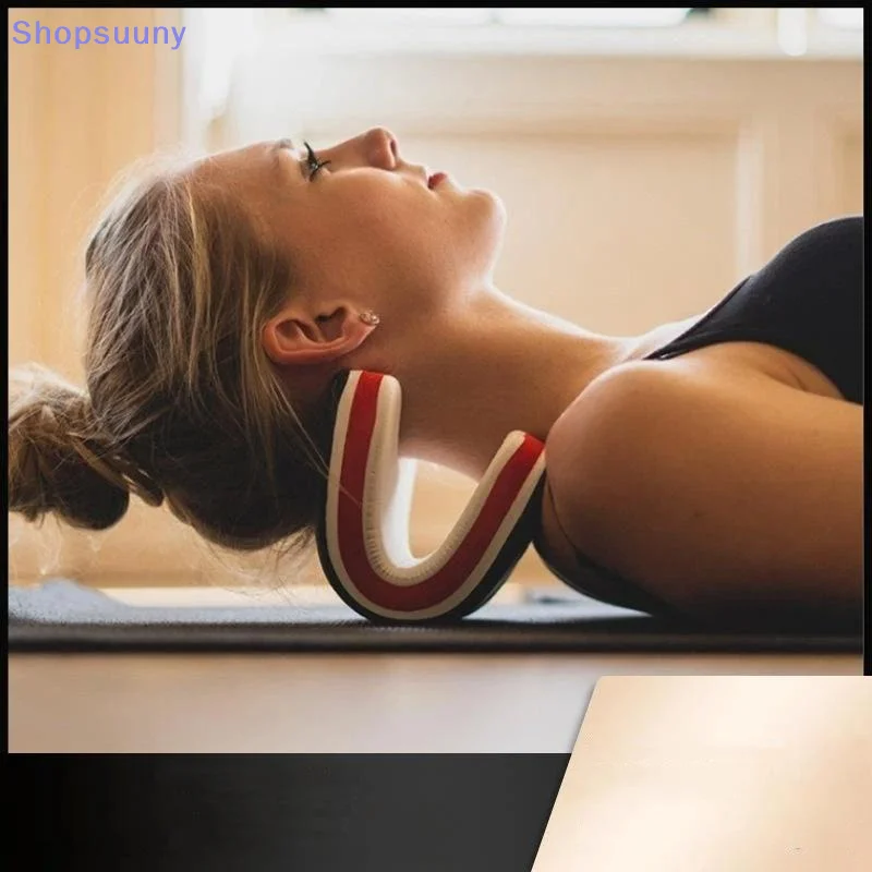 [SU]Design Neck And Shoulder Relaxer Cervical Neck Traction Pillow For Portable Cervical Spine Stretching Neck Orthoses[SU]