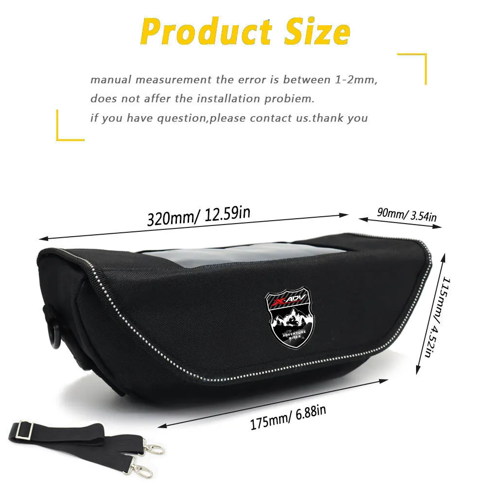 For Honda X-ADV  xadv 750 150 125 150 350 Motorcycle accessory  Waterproof And Dustproof Handlebar Storage Bag  navigation bag