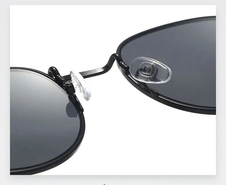 Der neue runde Retro-Rahmen mit kleinem Rahmen eignet sich für Damen-Sonnenbrillen ohne Make-up und kleines Gesicht UV400 – Detail 5