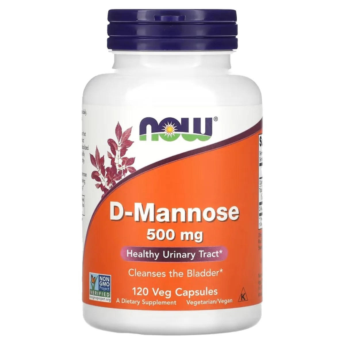 D-Mannose Bladder Urethra Cleansing Capsules for Men And Women 120 Count Natural Urinary Tract Health Supplement