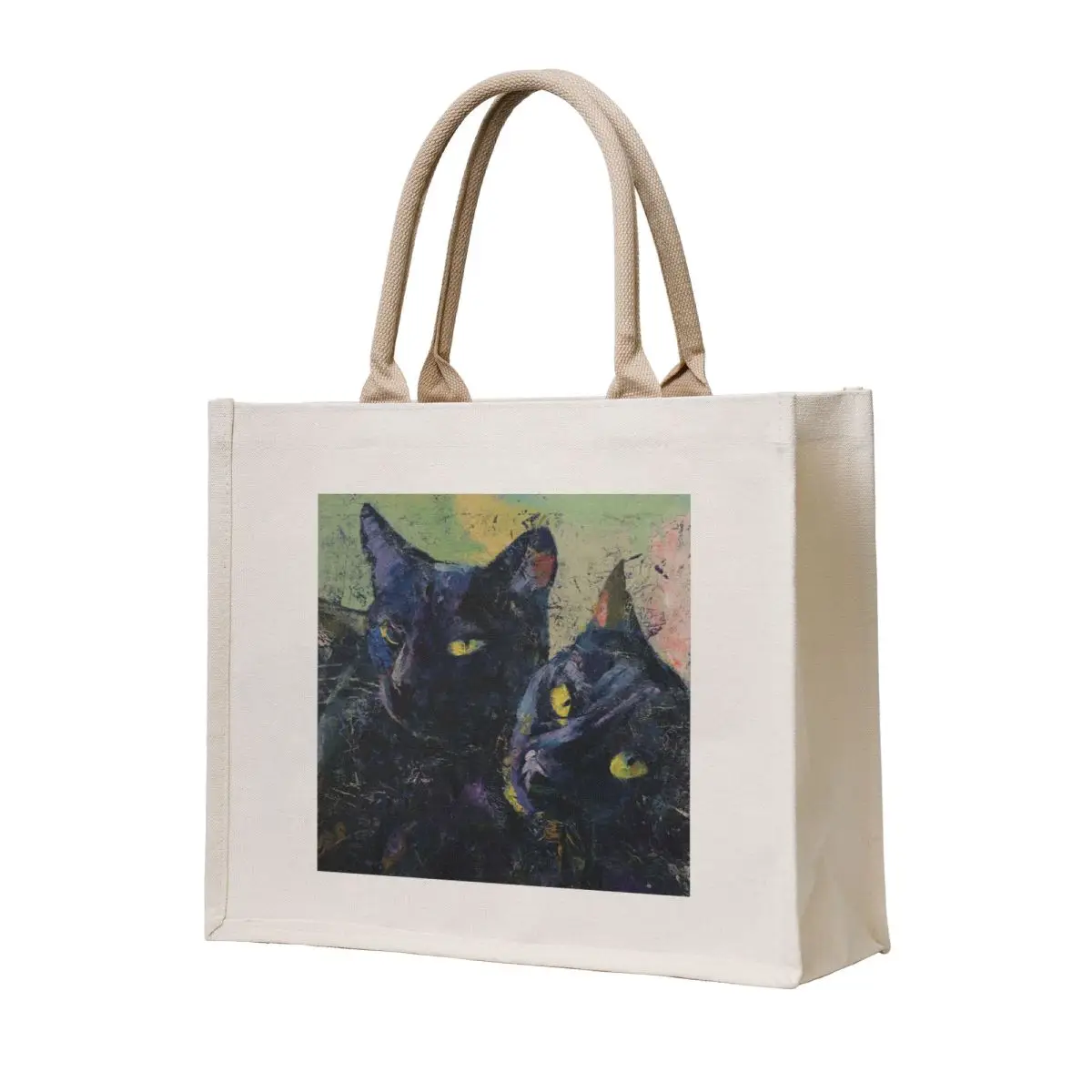 Black Cats Tote Bag Shopping bags Lady bag canvas tote bags