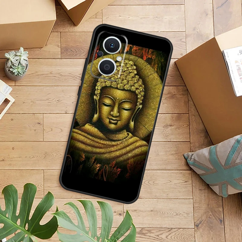 Funda de teléfono Gautama Buddha para OPPO Reno 14 12 11 13 F 10 Pro 8T 8 Lite OPPO Find X9 X8 X6 X5 Pro contraportada