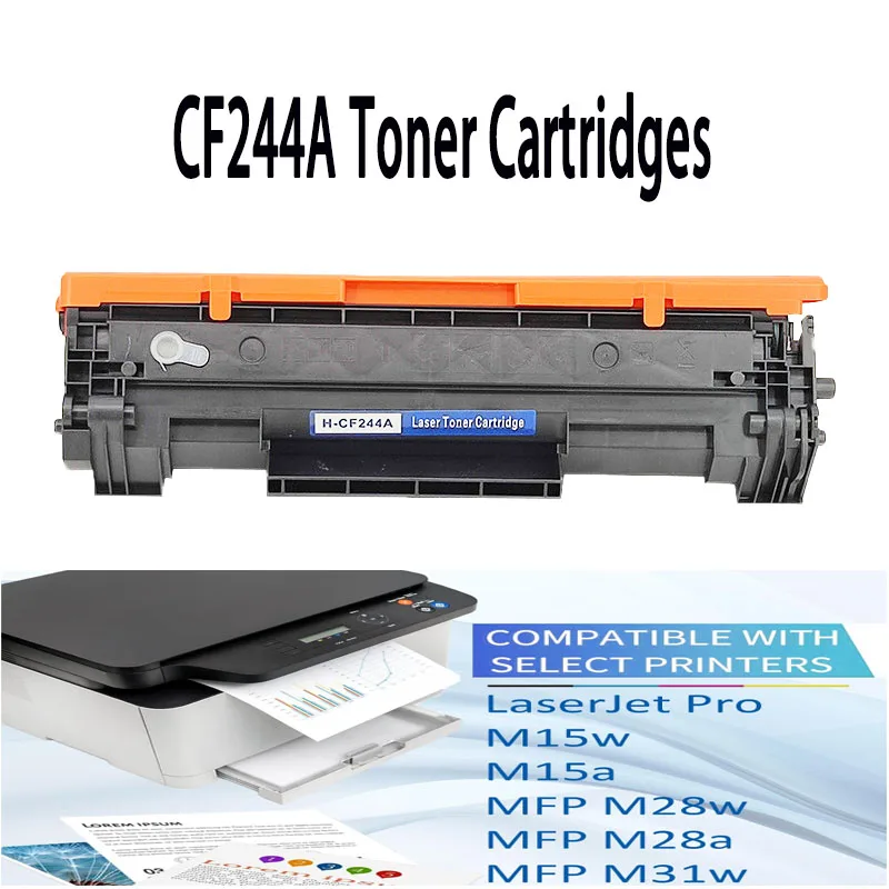 CF244A 44A cf244a 44a Compatible Toner Cartridge for HP Laserjet Pro M15w M15a MFP M28w M28a M31w Printers