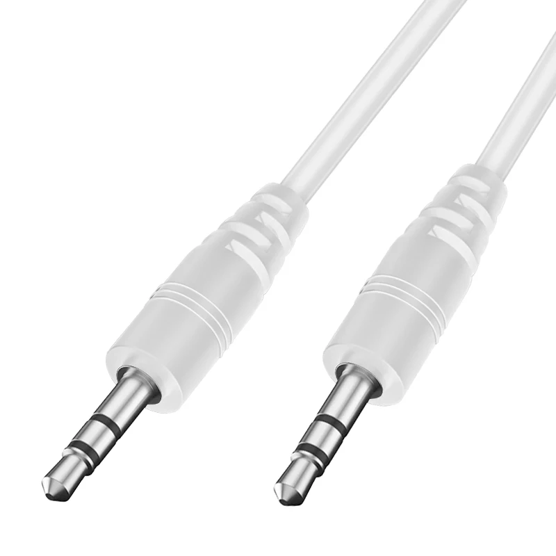 2024 Kabel audio Aux 3,5 mm Jack męski do męskiego przedłużacza stereo HIFI 1 m Kabel pomocniczy do słuchawek MP4 z głośnikiem samochodowym