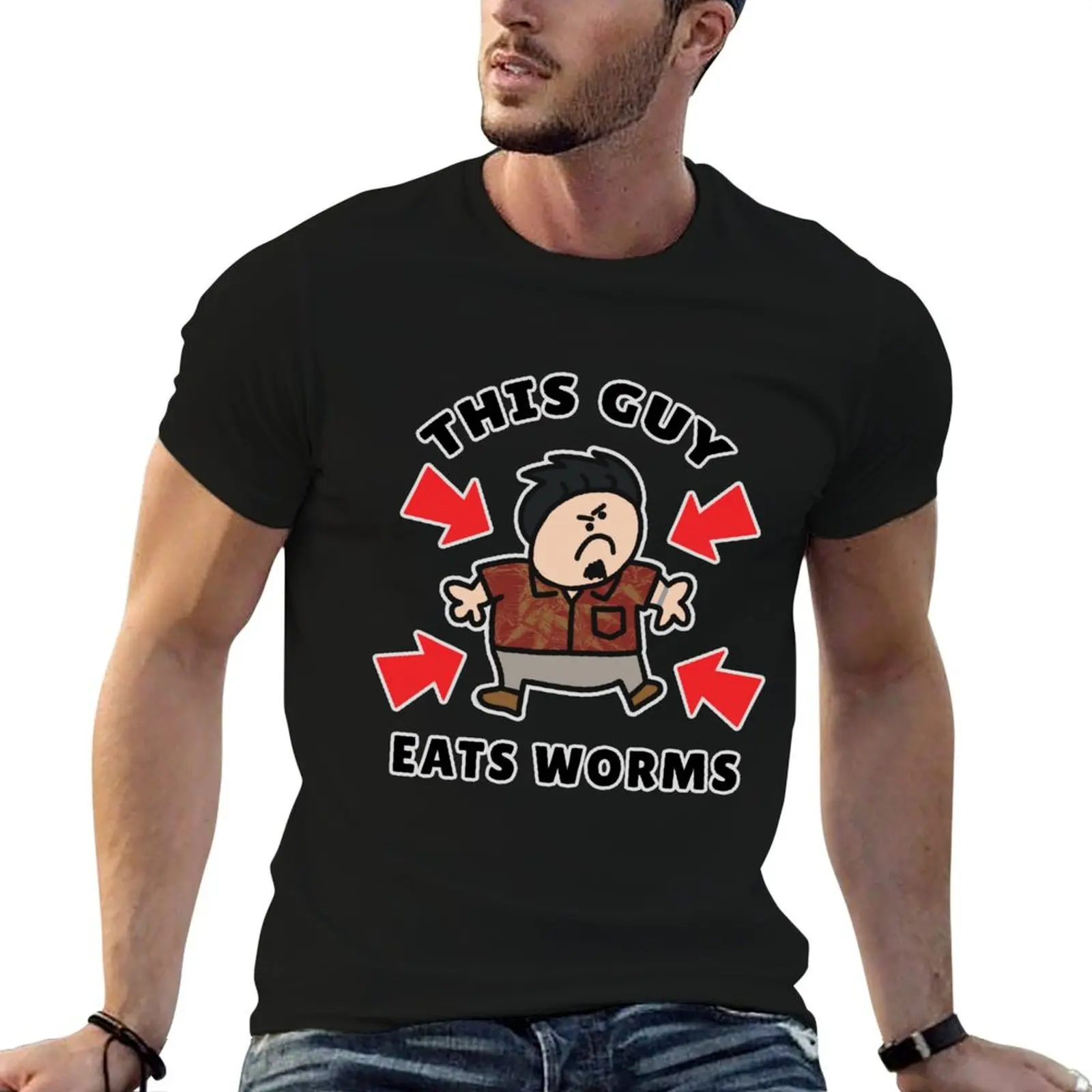 This Guy Eats Worms (Kiryu Yakuza 3) T-Shirt custom t shirt man t shirt oversizeds vintage clothes mens graphic t-shirts anime