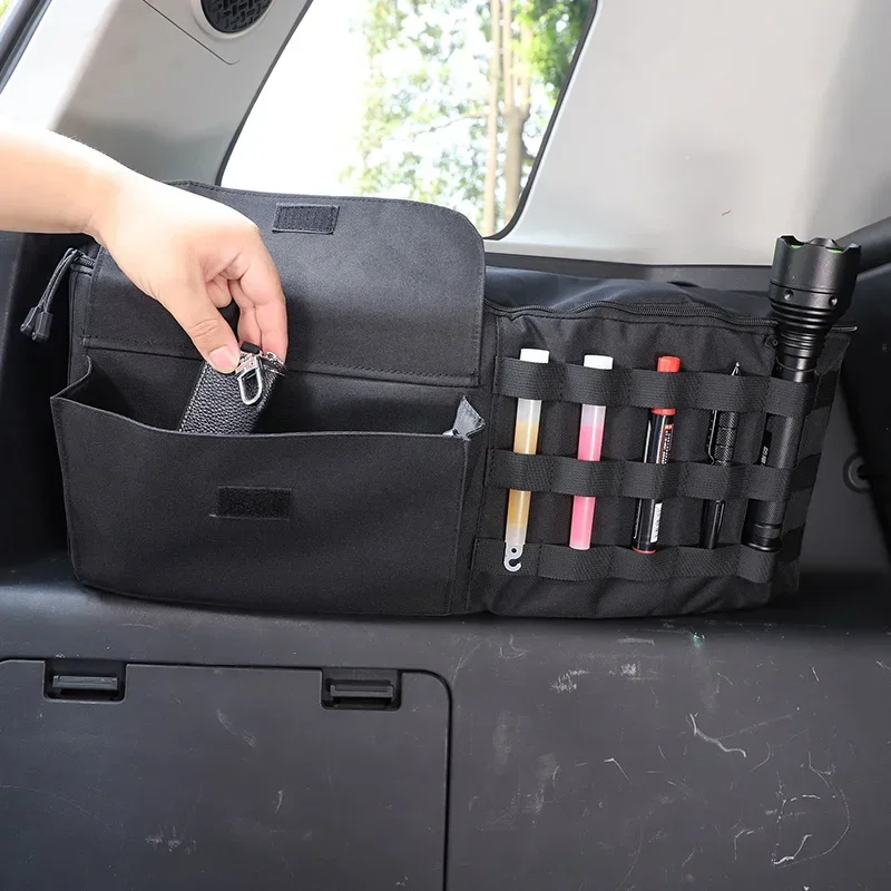 

For Toyota FJ Cruiser 2007-2021 Black Oxford Cloth Trunk Storage Bag Tool Box Medical Bag Car Tool Organizing Accessories