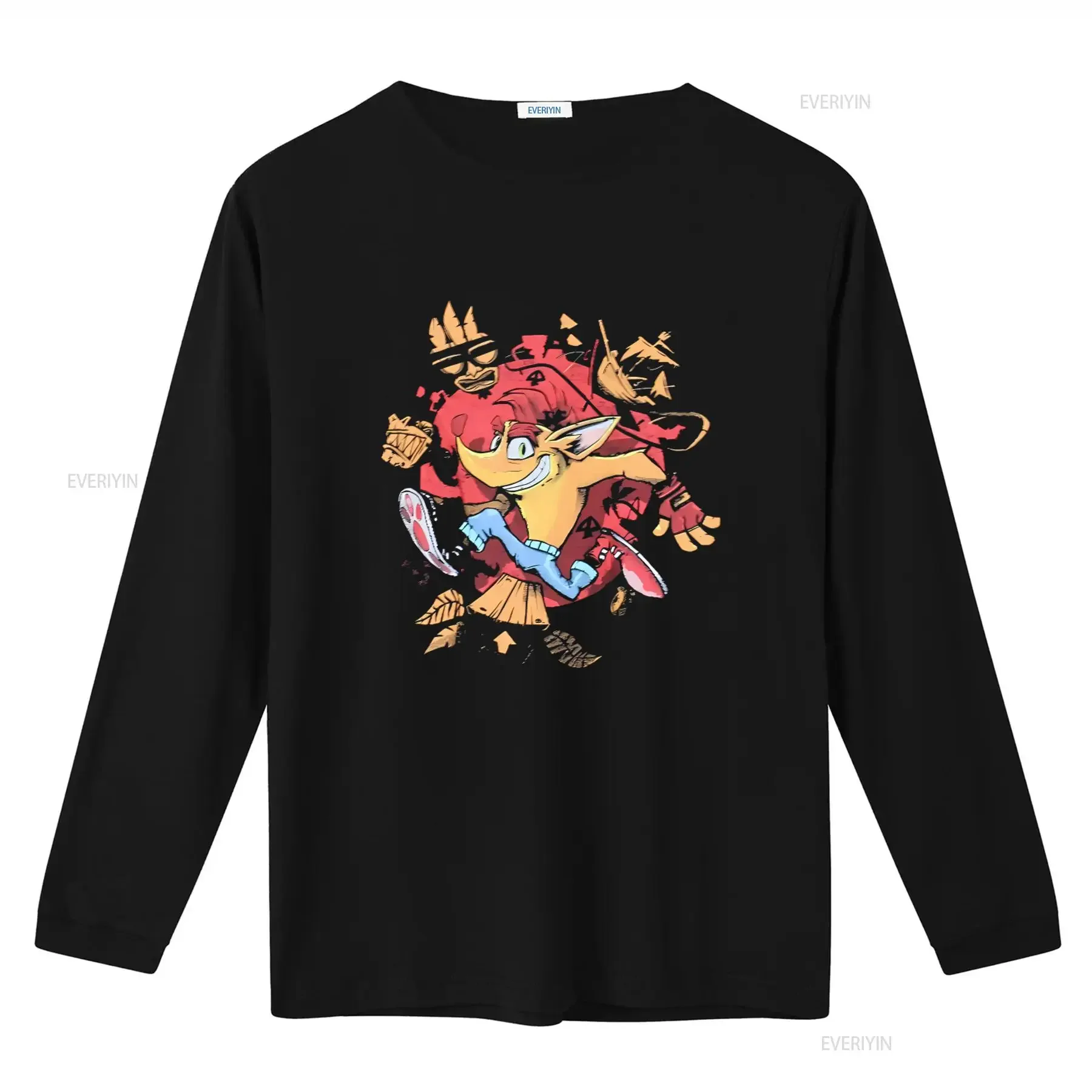 Crash Bandicoot 4 Adult New T Shirt IT's About Time Sketchy Pic  vintage Washed homme Comfortable streetwear fashion