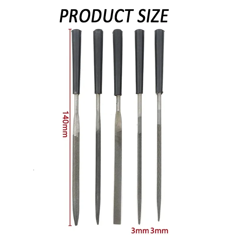 

5/10pcs needle file set 3mm140mm DIY tool for jewelry metallic glass stone grinding, polishing, engraving