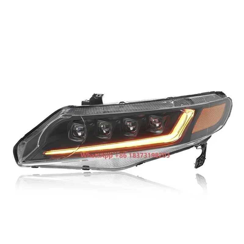 FA1 with Modified LED Daytime Running Light Streamer 12V New for Honda 8th-Generation 06-11 for Civic Headlight Assembly