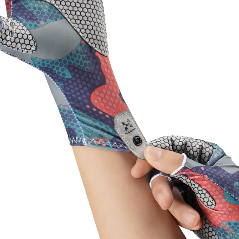 

HISTAR Antislippery Silicone Silk Fabric Drying Quickly Abrasion Resistance Multi-Functional Fishing Glove