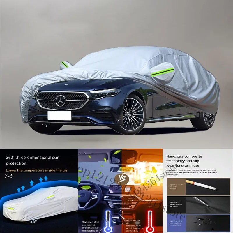 For Mercedes Benz E-Class Car cover Exterior Car Cover Outdoor Protection Full Car Covers Waterproof Sunshade Anti UV Snow Cover