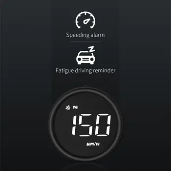 HUD G1 GPS速度表數位液晶車用電腦汽車GPS抬頭顯示器指南針傾角儀投影機適用於所有汽車 10 最佳銷售 數位儀錶板汽車 - №9