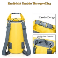 10L Waterproof Bag, PVC Waterproof Pack for Swimming, Beach & Rafting, Camouflage Waterproof Bucket Bag, Double - shoulder Backp