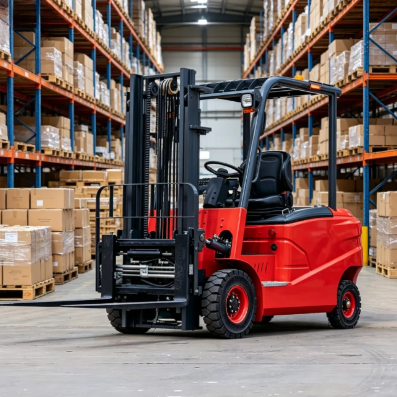 3 Ton 3.5 Ton 4Ton Fully Electric Forklift With Lead Acid Battery Lifting Stacker For Supermarket Goods Loading Unloading