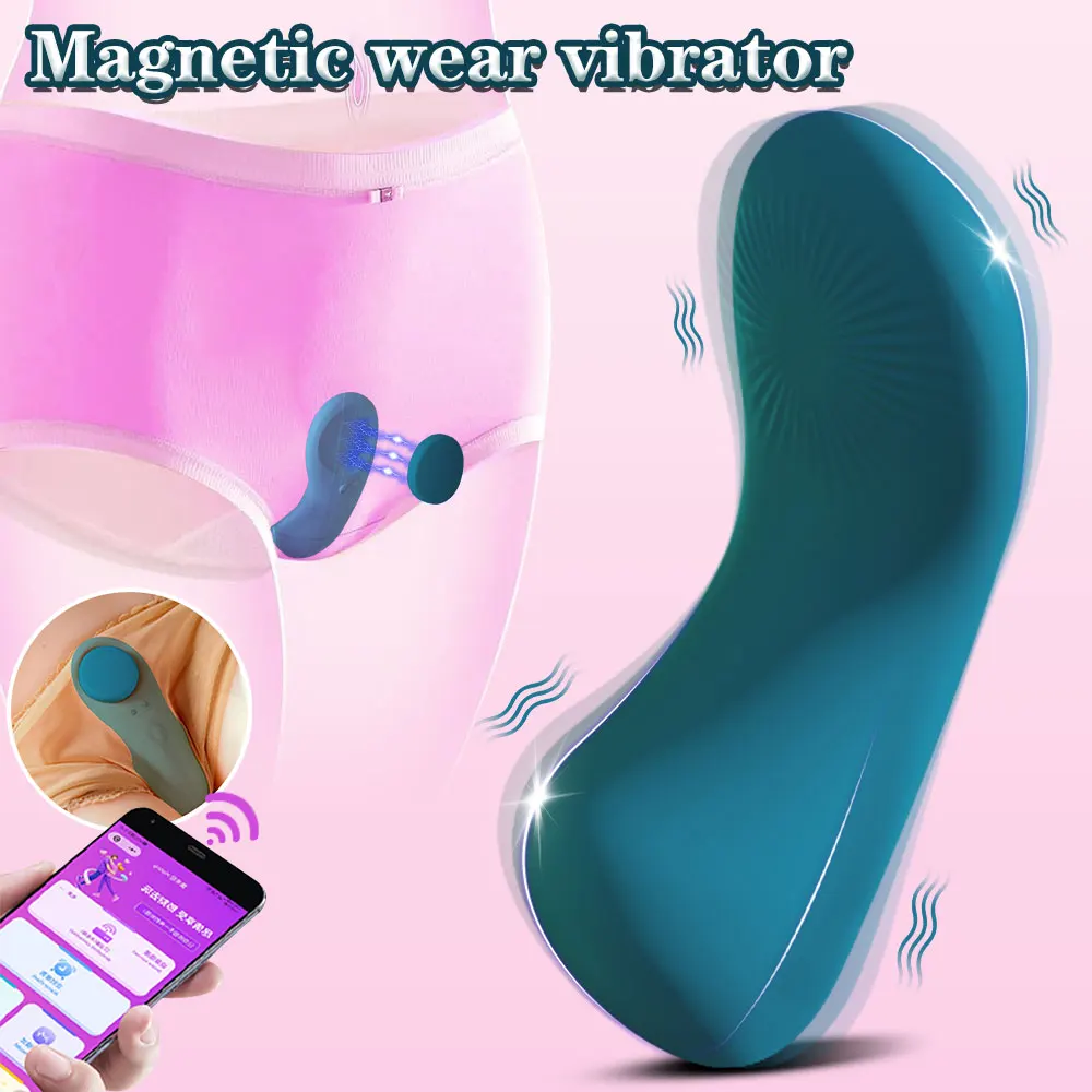 APP Control Klitoris Klitoris Stimulator Vibrator Frauen Tragbare Vibratoren Weibliche Masturbation Magnetische Höschen Sex Spielzeug für Erwachsene