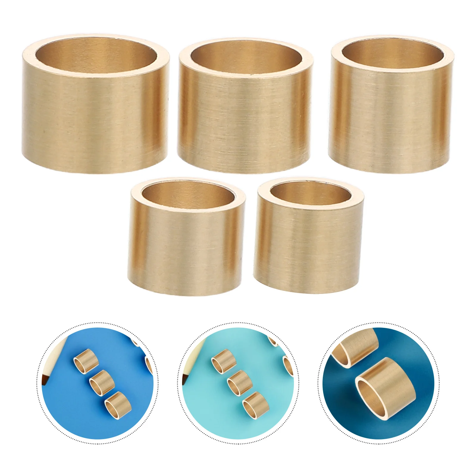 

10Pcs Replacement Pool Cue Tip Ferrule Kit 9Mm 10Mm 11Mm 12Mm 13Mm Copper Metal Clip for Professional Cue Repair and