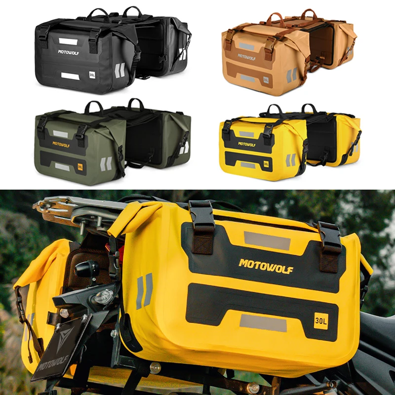 

2PCS Motorcycle Saddlebag Waterproof Outdoor Luggage Saddle Bag Fit For Honda NC750X NC700X NC750S CB500X CB400X CB500F CB400F