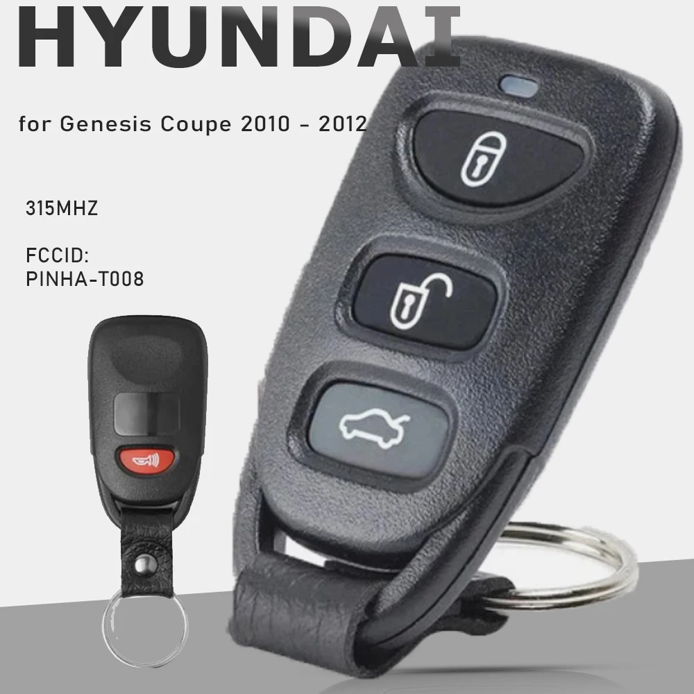 

KEYECU 4B for Hyundai Genesis Coupe 2010 2011 2012 Remote Key Fob 315MHz PINHA-T008