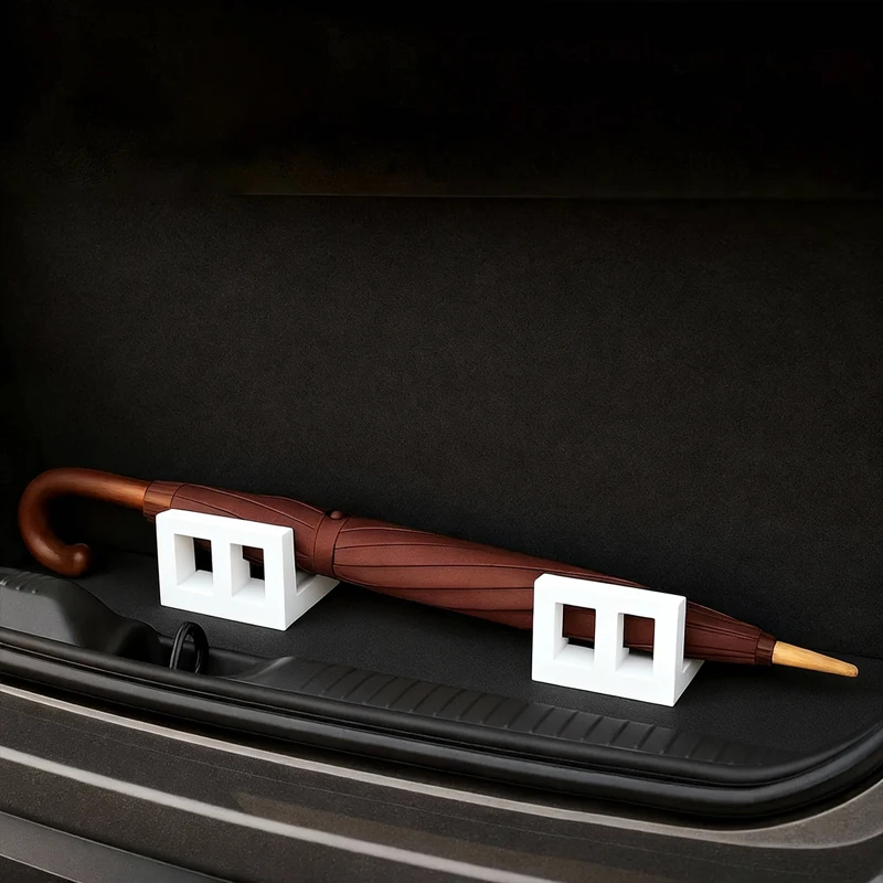 

2pcs Car Trunk Storage Rack Compact Velcro Mounting Bracket For Volkswagen Audi BMW Tesla Volvo Skoda Cupra Etc Car Accessories