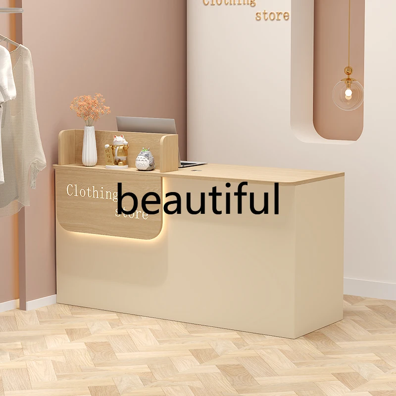 

Checkout page store small clothing store bar barber shop counter simple, reception desk