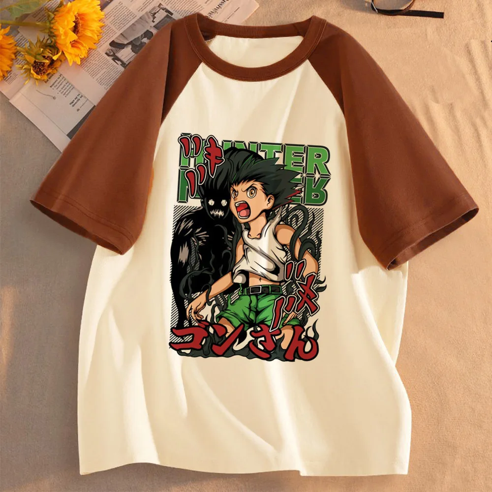 Hunter x Hunter t shirt female manga cute japan t shirt japan Retro anime goth