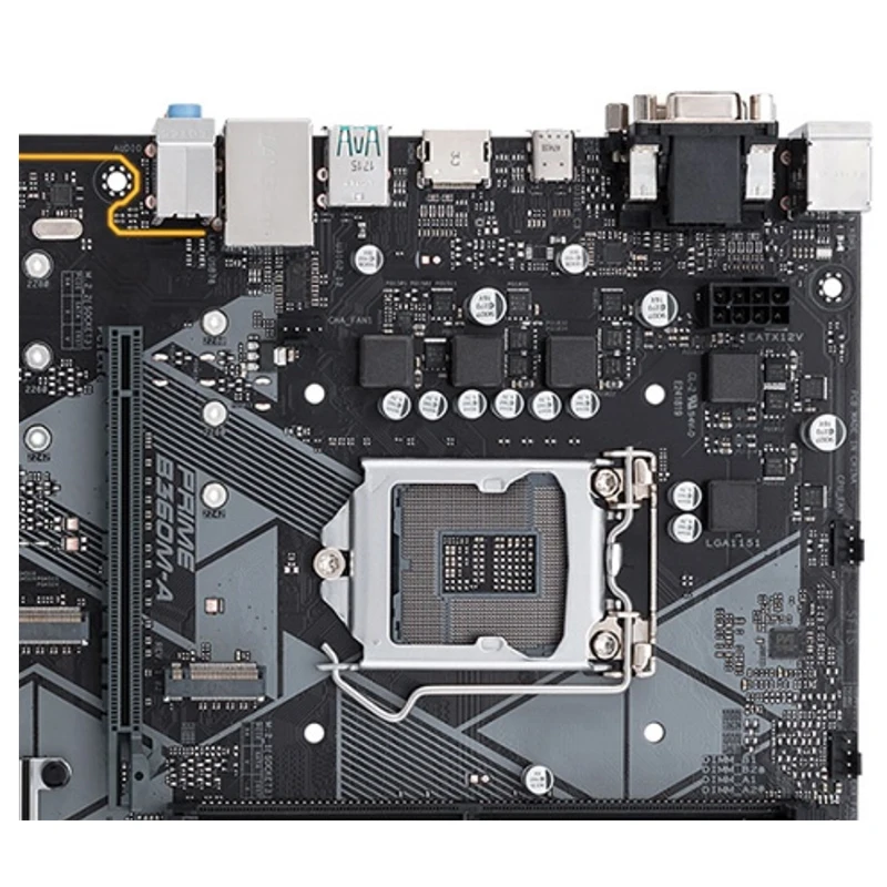 Para intel b360 prime B360M-A placa-mãe usado original 1151 lga1151 ddr4 64gb m.2 sata3 desktop mainboard