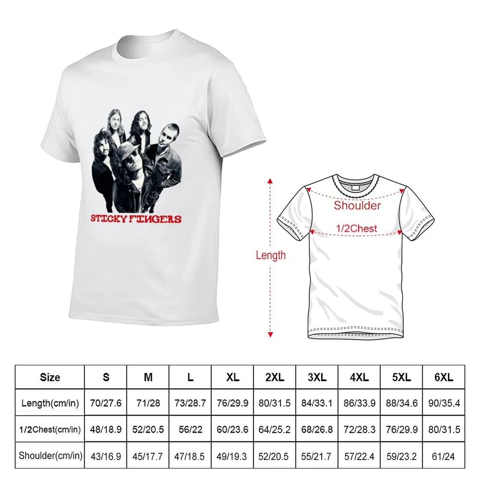 Sticky Fingers Classic T-Shirt Worker Basic Short Sleeve Tee