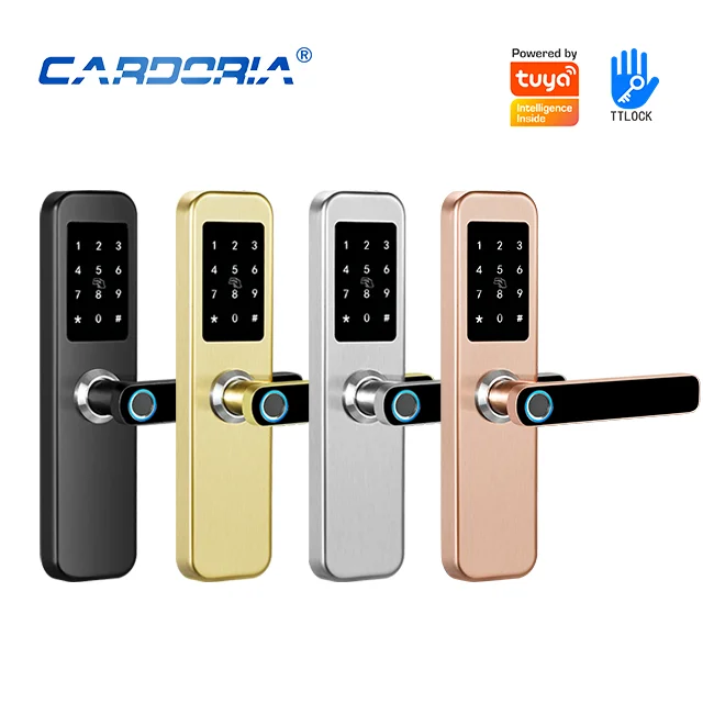 Tuya Wifi Intelligent Keypad Finger Electronic Password Tt Biometric Security Code Smart Magnet Fingerprint Door Lock