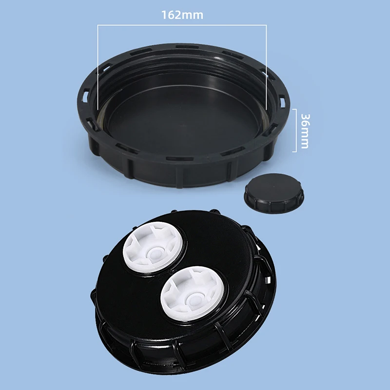 1PCS IBC Ton Bucket Lid Heavy Duty Water Tank Cap Professional Double Vent Hole Valve Cover