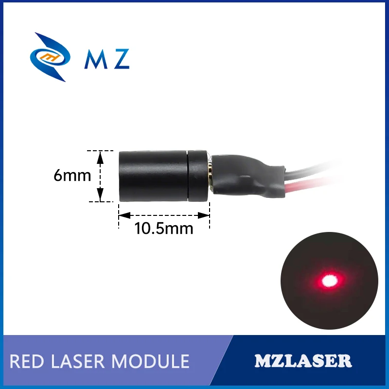 Compact Red Dot Laser Diode Module 650nm D6mm 0.5mW 1mW 5mW 10mW 3V Industrial Grade Spot Laser for Positioning Professional Use