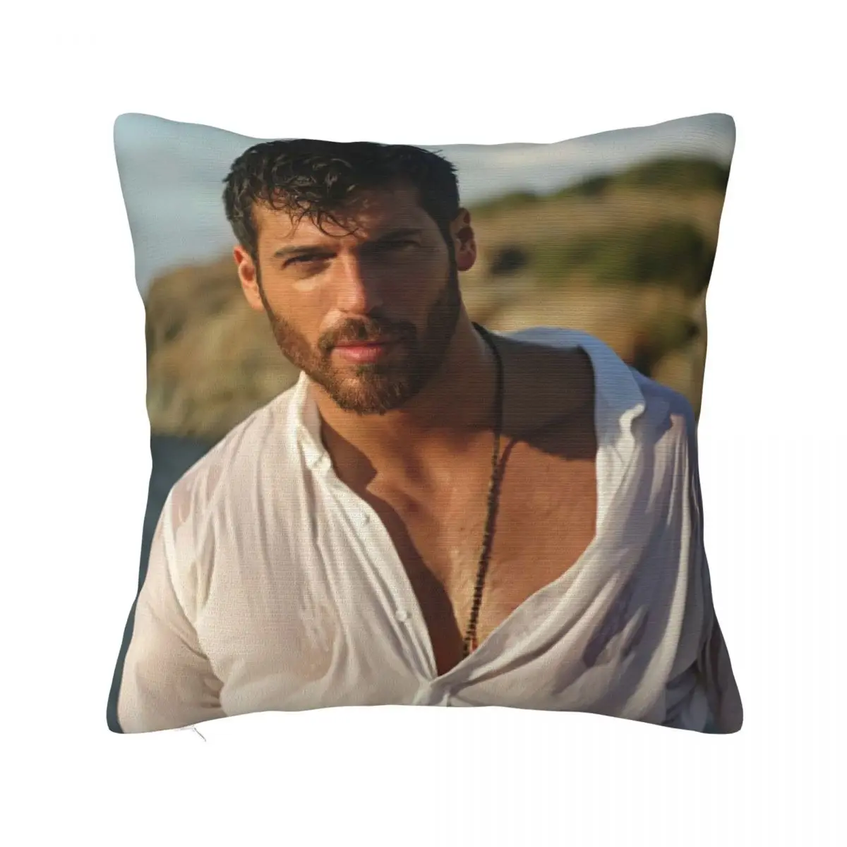 Can Yaman Actor Pillowcase Soft Polyester Cushion Cover Decoration Sexy Handsome Boy Pillow Case Cover Home Square 40X40cm