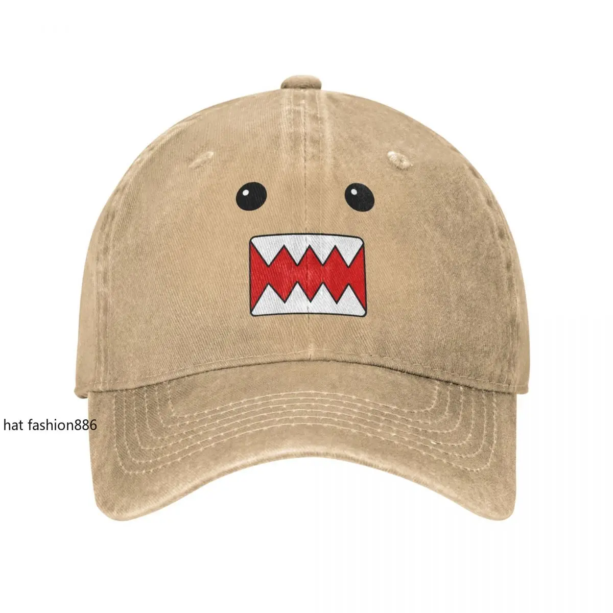 Domo Kun Doll Unisex Baseball Cap Distressed Denim Hats Cap Classic Outdoor All Seasons Travel Adjustable Snapback Cap