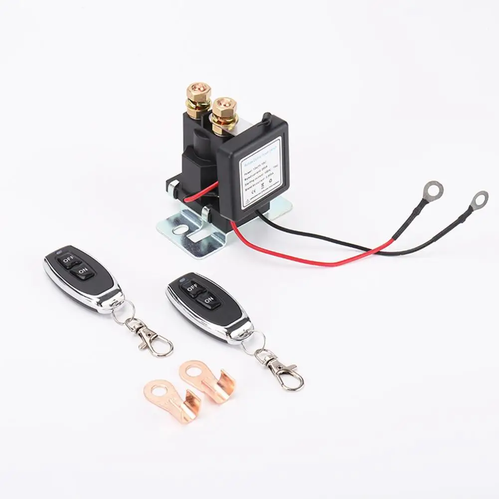 Universal Battery Switch Relay Wireless Remote Control Disconnect Cut Off Isolator Master Switches 12V 200A 250A