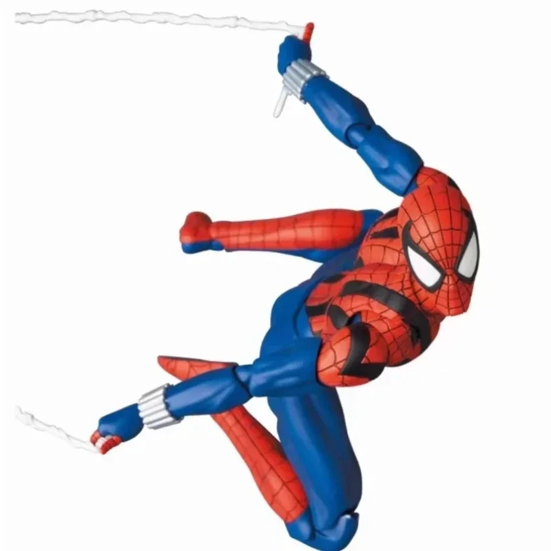 Juguetes calientes Anime Spiderman Mafex Peter Parker figuras Tobey Maguire SHF traje negro increíble Spider-Man figura de acción modelo juguete para regalo