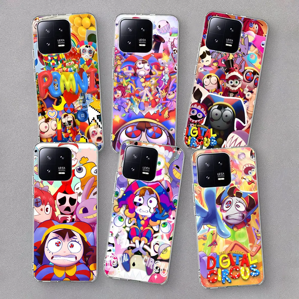 The Amazing Digital Circus Case for Xiaomi Mi 11T 11i 10T 6X A2 13 12 12X 12T 8 CC9E 10 11 5X A1 9 Transparent Soft Phone Cover