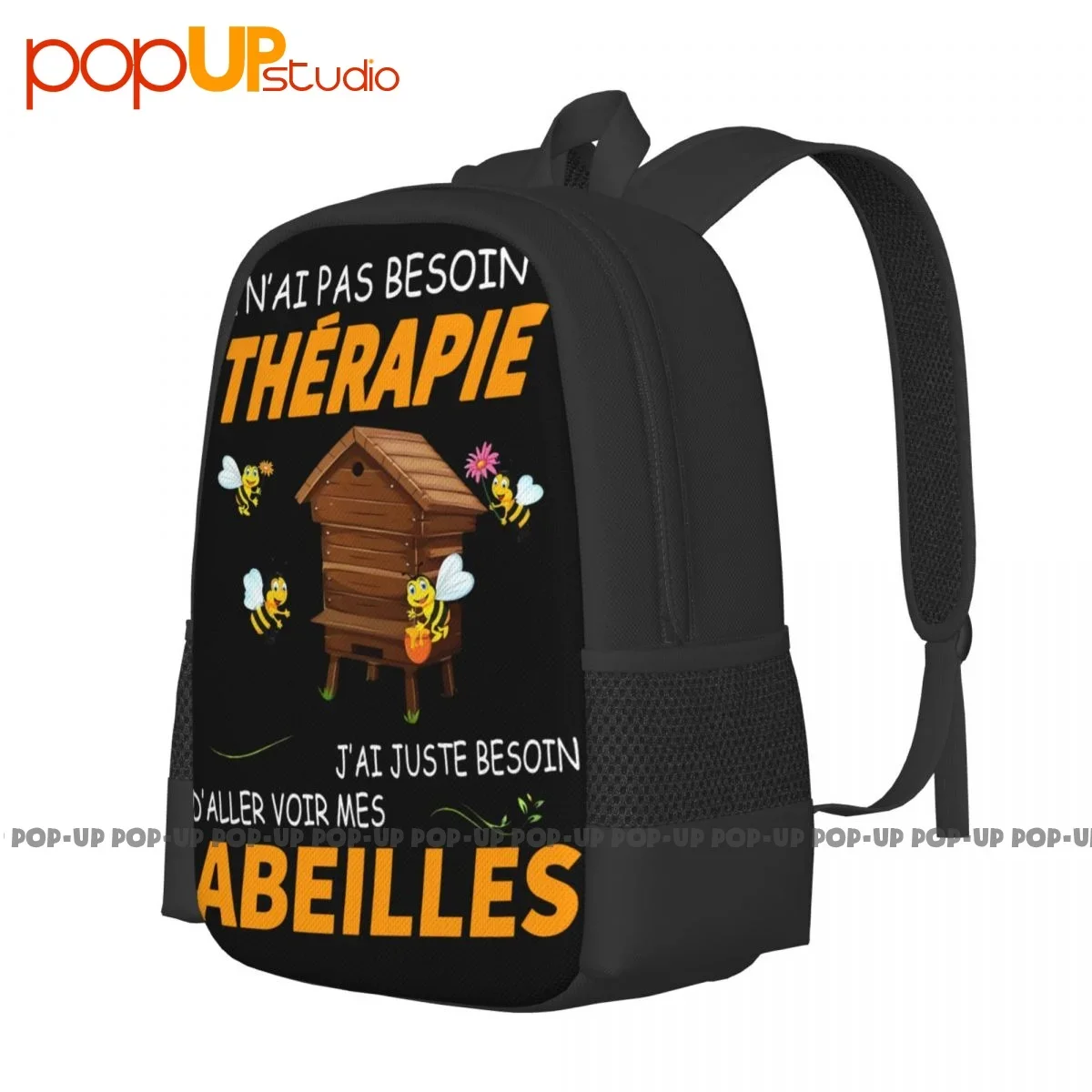 Je N'Ai Pas Besoin De Therapie J'Ai Juste Besoin D'Aller Voir Mes Abeilles Backpack Large Capacity Creative Sports Style