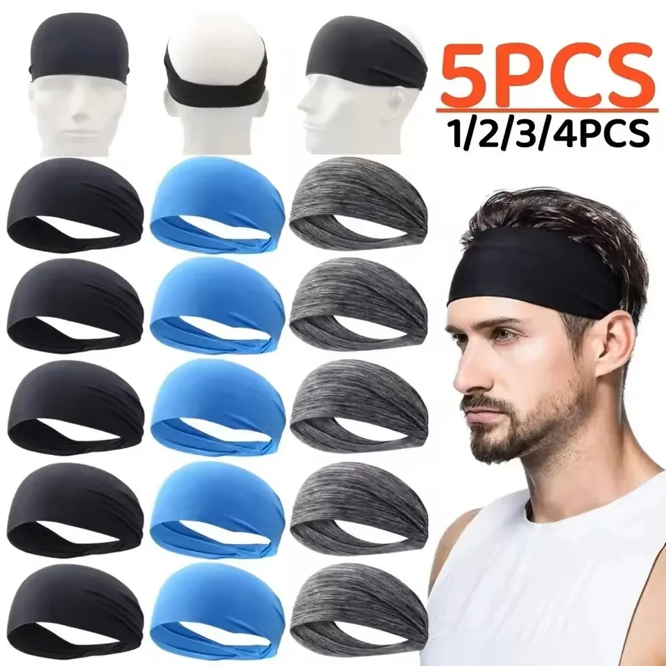 

Elastic Sports Headbands Sweat Absorption Headdress Quick Dry Workout Headband Anti-slip Breathable Sweatbands for Yoga Running