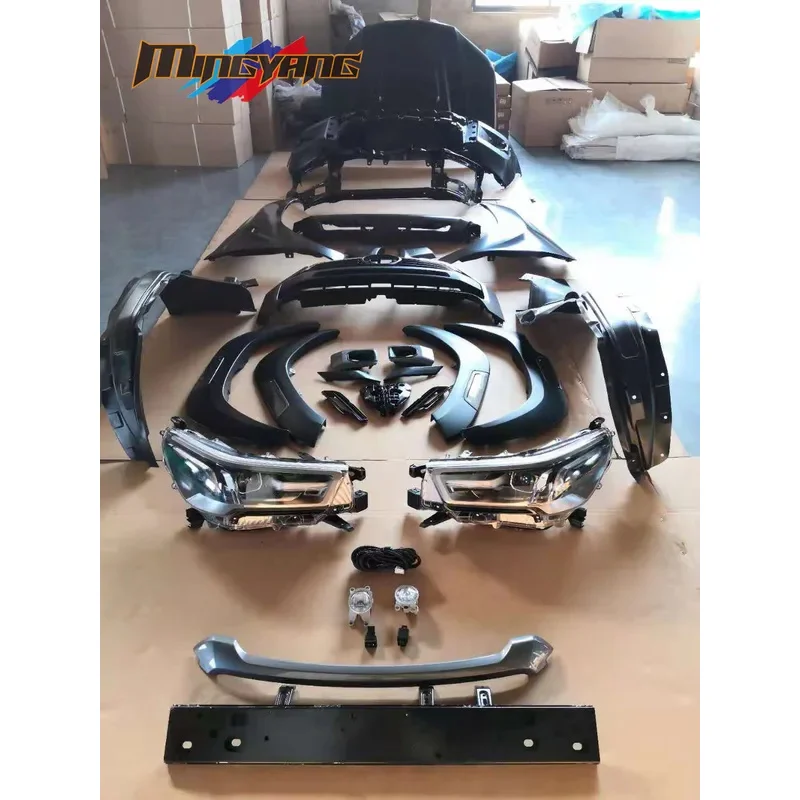

High Quality 2021 Rocco Head Light Lamp Tail Lamp Body Kits Conversion Car Bumper for Hilux Vigo 2005-2014