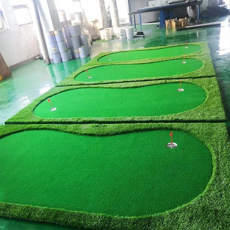 Indoor Outdoor Mini Golf Course High Elastic Base Premium Artificial Grass Golf Putting Green