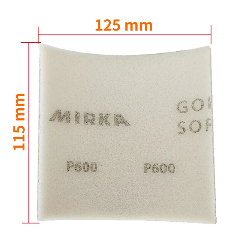 Mirka-Papier abrasif éponge pour le polissage, 115x125mm, Outils automobiles pour le ponçage du corps mécanique, Papier abrasif de meulage de voiture