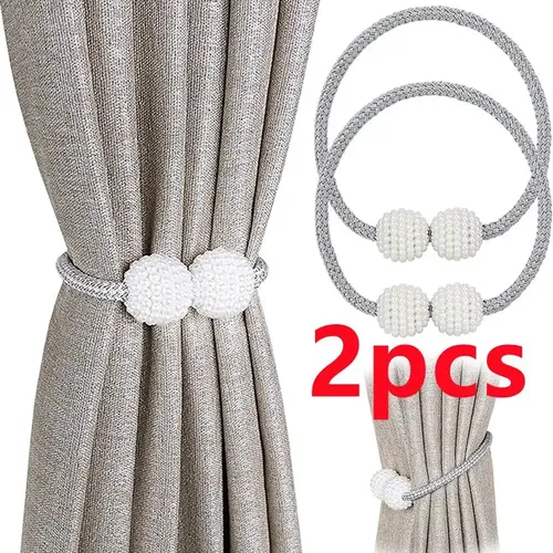 1/2PCS Pearl Magnetic Curtain Clip Curtain Holders Tie Back Buckle Clips Hanging Ball Buckle Tie Back Curtain Decor Accessories - View 1 1/2PCS Pearl Magnetic Curtain Clip Curtain Holders Tie Back Buckle Clips Hanging Ball Buckle Tie Back Curtain Decor Accessories - View 1