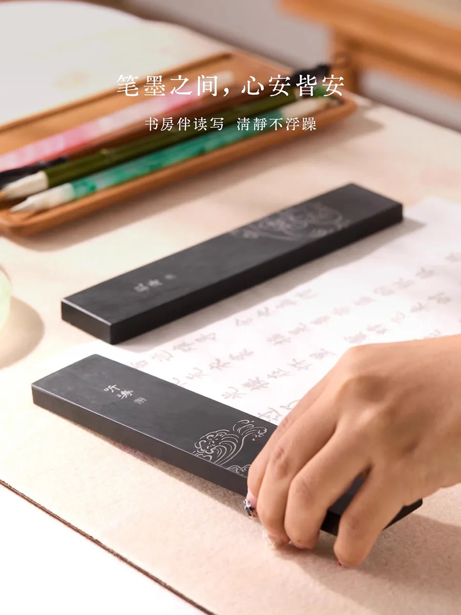 زوج واحد من ثقالة الورق المصنوعة من الحجر على الطراز الصيني للمكتب - مكبس كتب منحوت يدويًا، حامل رسائل، ديكور مكتب فني