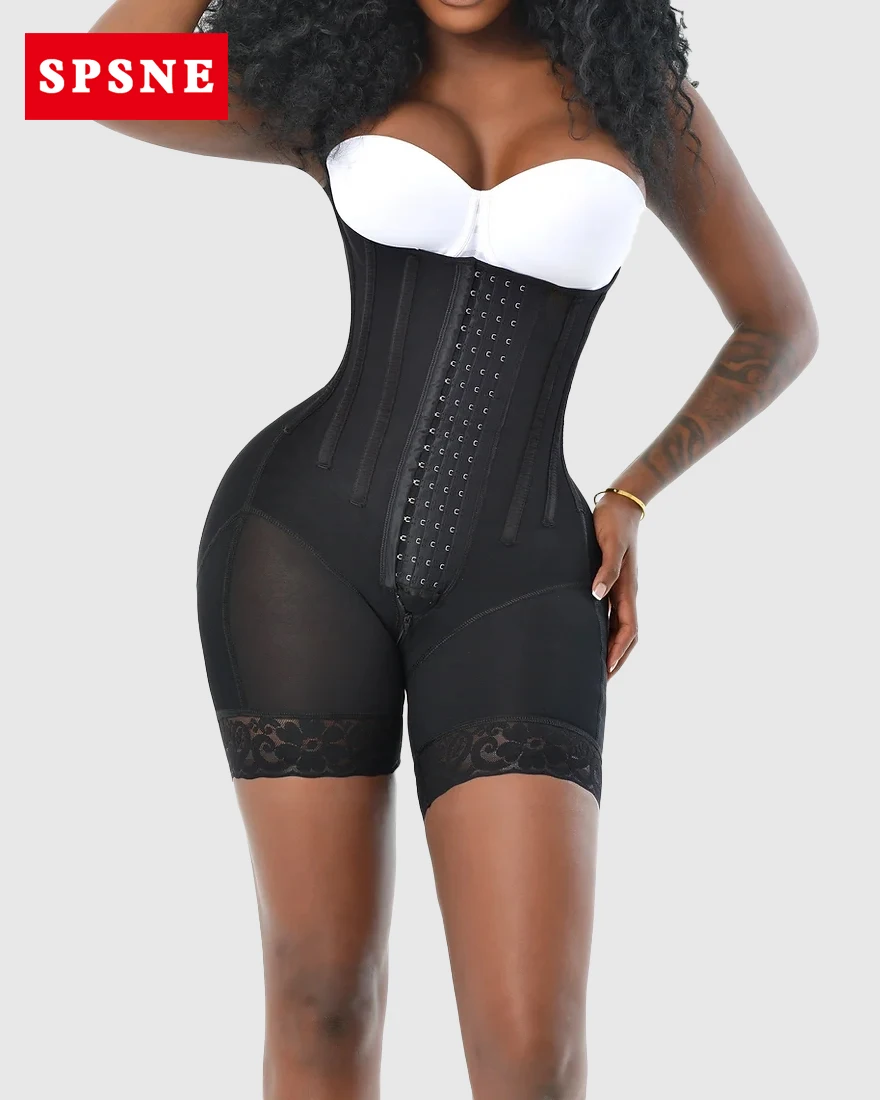 Open Chest Sleeveless Bodysuit Steel Bone Four-Breasted Lenceria Femenina Shapewear Corsets For Women Slimming