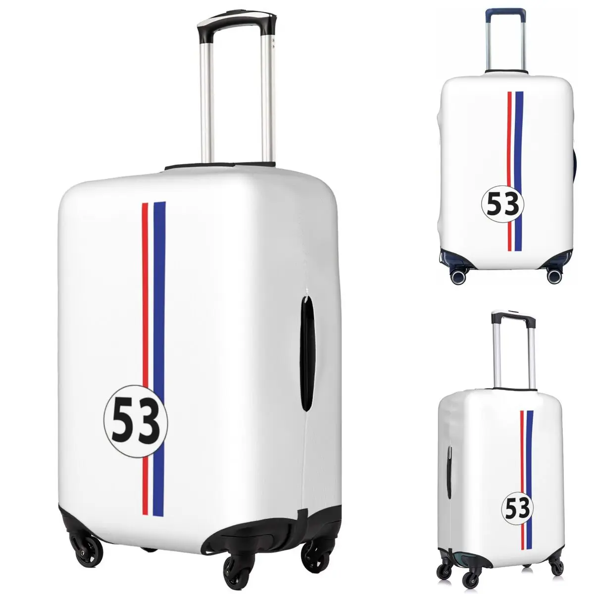 

Herbie Cnumber 53 Suitcase Cover Protection Elastic Travel Luggage Protector Covers for 18-32 Inch