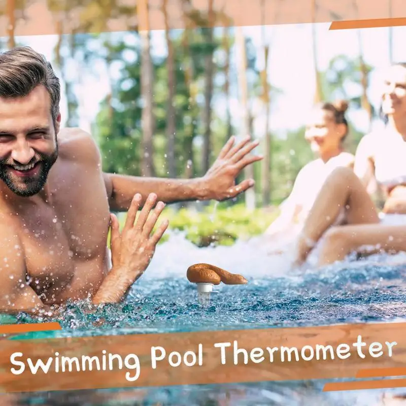 Floating Pool Thermometer Cartoon Poop-Shaped Water Temperature Thermometers Prank  for Outdoor Indoor Swimming Pools